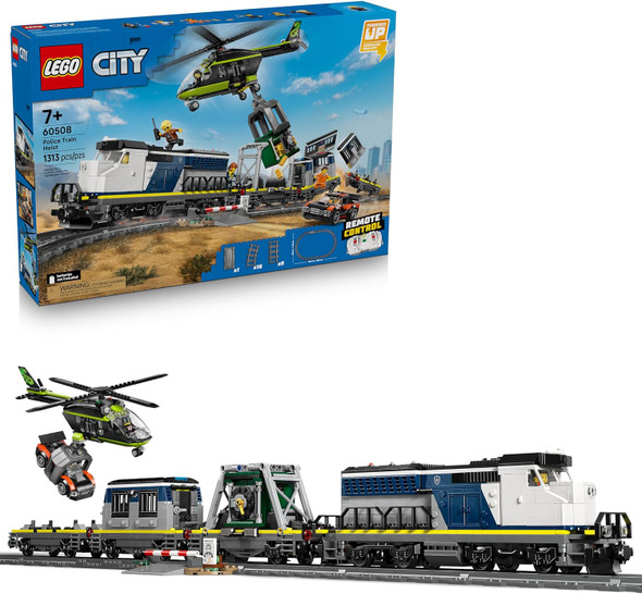 LEGO City Police Train Heist 60508 Block Building Toy Set