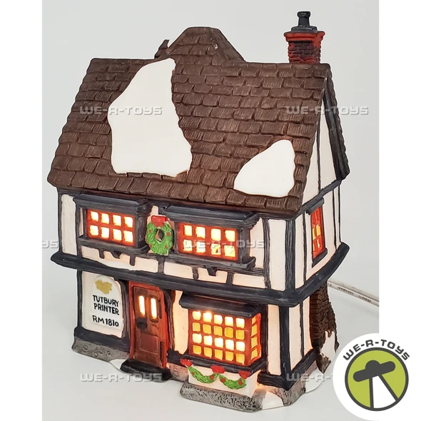 Department 56 Tutbury Printer Dickens Village Series Lighted Building 55689