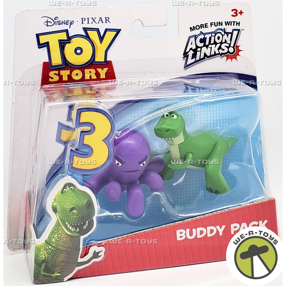 Disney Pixar Toy Story 3 Buddy Pack Stretch & Rex Mini Figures Mattel T0447