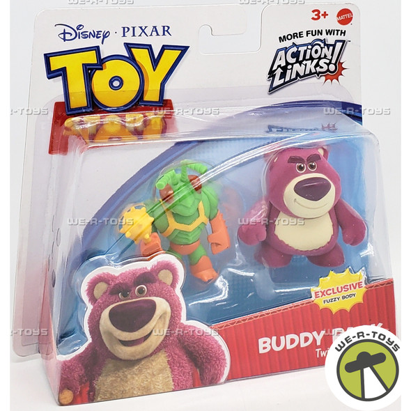 Disney Pixar Toy Story Buddy Pack Twitch and Lotso w/ Fuzzy Body Figures V4937