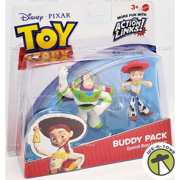 Disney Pixar Toy Story Buddy Pack Spanish Buzz Lightyear & Jessie Mini Figures