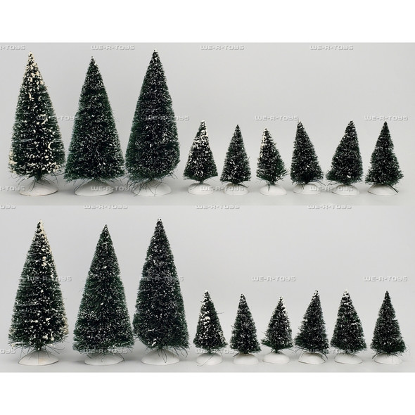 Department 56 Village Trees Lot of 14 Mixed Set