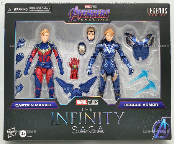 Marvel Legends Series Captain Marvel and Rescue Armor 2-Pack Action Figures