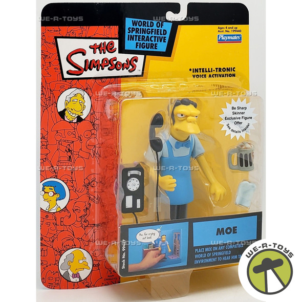 The Simpsons World of Springfield Interactive Moe Figure Playmates 99447