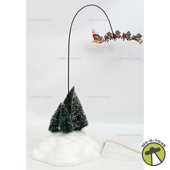 Department 56 Up Up & Away Animated Reindeer and Sleigh Village & Figure 52593