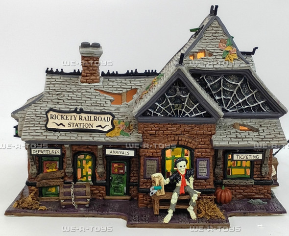Department 56 Snow Village Halloween Rickety Railroad Station