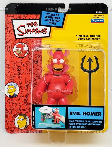 The Simpsons World of Springfield Evil Homer Interactive Figure Playmates 99484