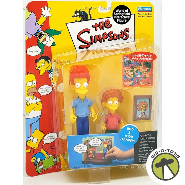 The Simpsons World of Springfield Rod & Todd Flanders Interactive Figures 199405