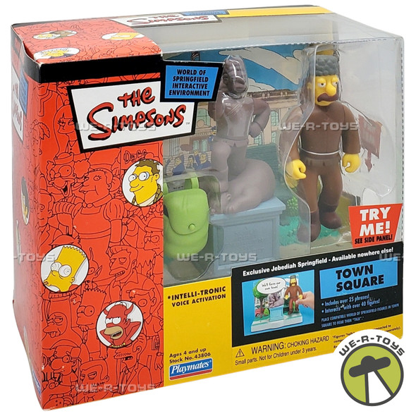 The Simpsons Interactive Town Square Environment and Jebediah Springfield 43806