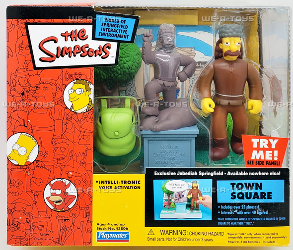 The Simpsons Interactive Town Square Environment and Jebediah Springfield 43806
