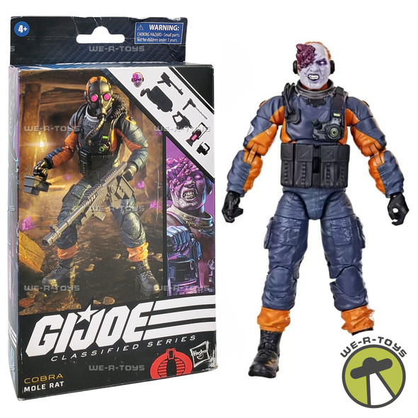 G.I. Joe Classified Series Cobra Mole Rat Action Figure F8378 Hasbro 2023
