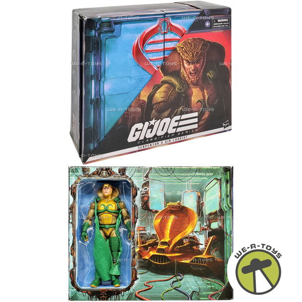 G.I. Joe Classified Series 57 Serpentor and Air Chariot Figure and Vehicle Set