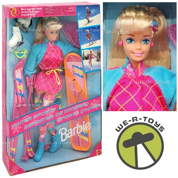 Winter Sports Barbie Doll Bend and Move Body 1994 Mattel 13516