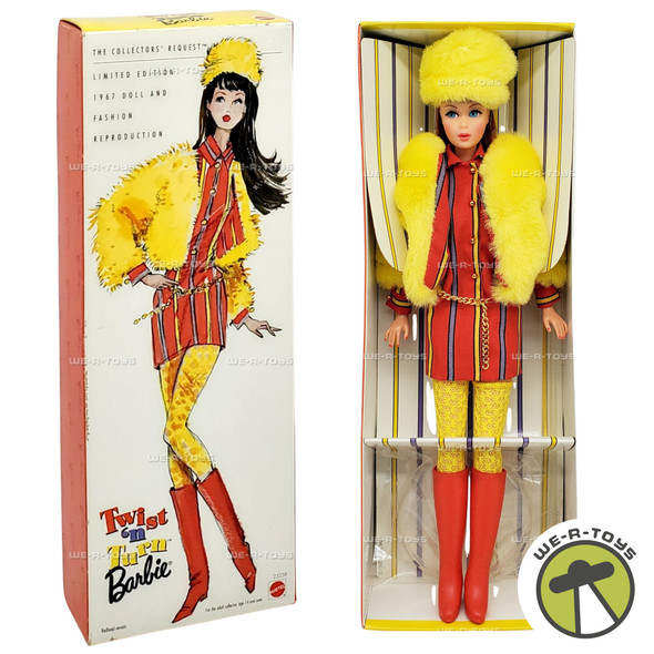 Twist 'n Turn Barbie Doll Redhead 1967 Doll & Fashion Reproduction Mattel 23258