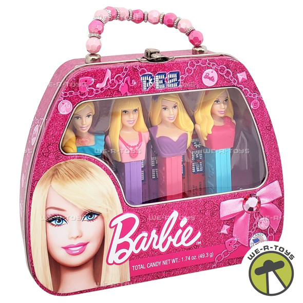 PEZ Barbie 1.74 Ounce Gift Tin Set of 4 2012 by Mattel 8267