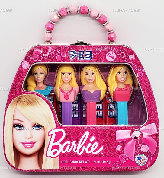 PEZ Barbie 1.74 Ounce Gift Tin Set of 4 2012 by Mattel 8267