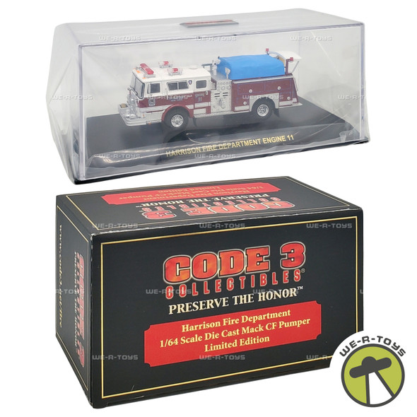 Code 3 Harrison Fire Department Engine 11 Die Cast Vehicle 12500