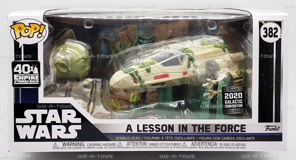Funko POP Deluxe 382 Star Wars A Lesson in the Force Yoda Lifting X-Wing Figure