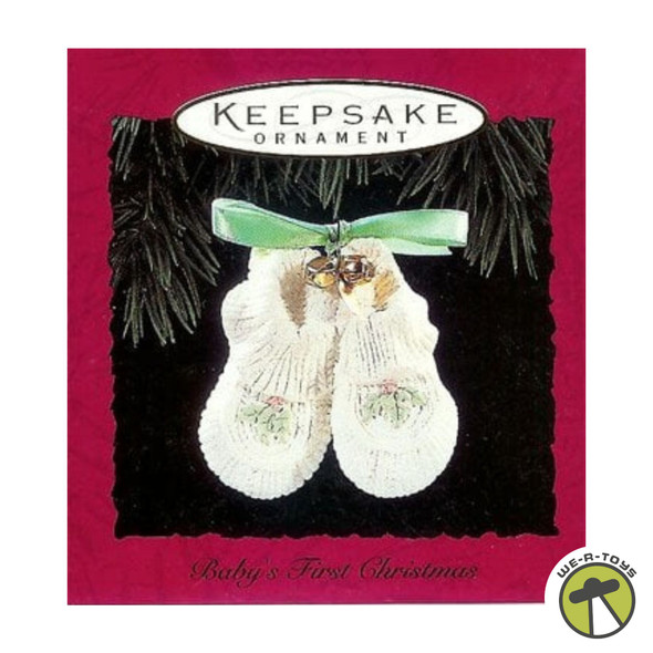 Hallmark Keepsake 1994 Baby's First Christmas Porcelain Booties Ornament QX5633