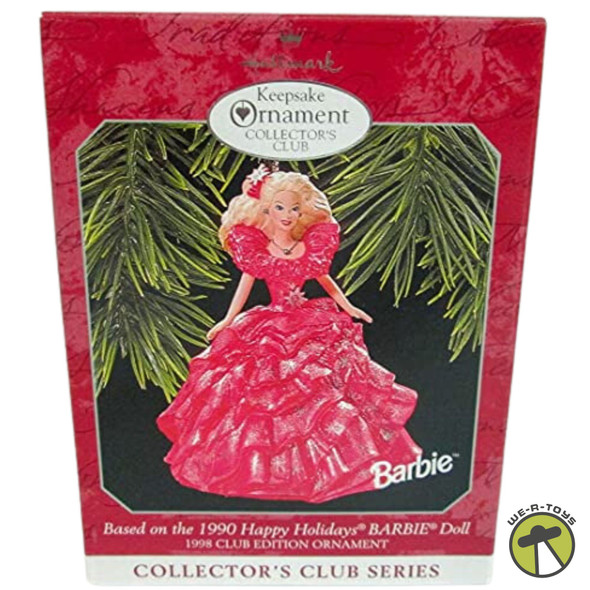 Happy Holidays Barbie 3rd in Series 1998 Hallmark Ornament QXC4493