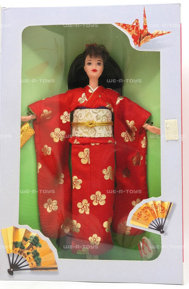 Happy New Year Barbie Japanese Doll In Red Kimono1995 Mattel 14024