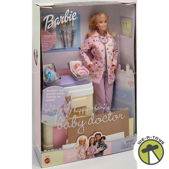 Barbie Happy Family Baby Doctor Doll & Table 2002 Mattel #56726