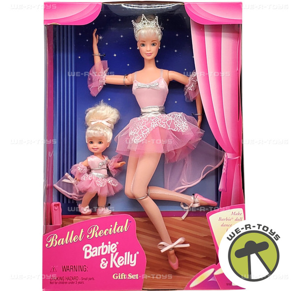 Ballet Recital Barbie & Kelly Doll Gift Set 1997 Mattel No. 18187 NRFB