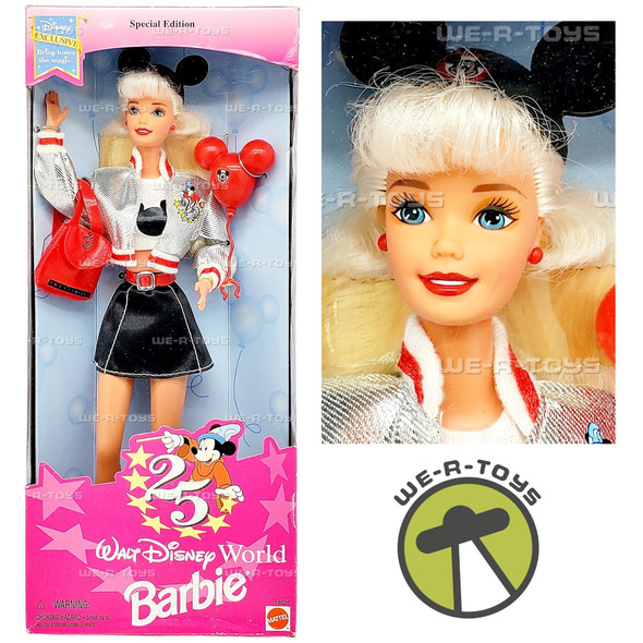 25th Anniversary Walt Disney World Special Edition Barbie Doll 1996 Mattel 16525