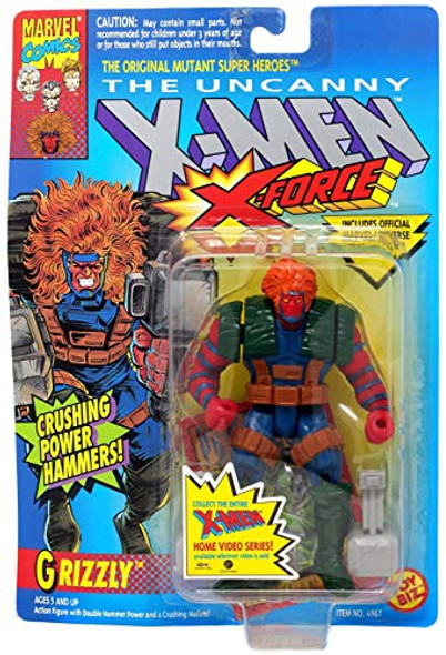 X-Men X-Force - Grizzly - Crushing Power The Uncanny Action Figure Toy Biz 1993