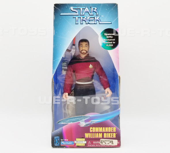 1997 Star Trek Commander William Riker Spencer Gifts Exclusive 9” Action Figure