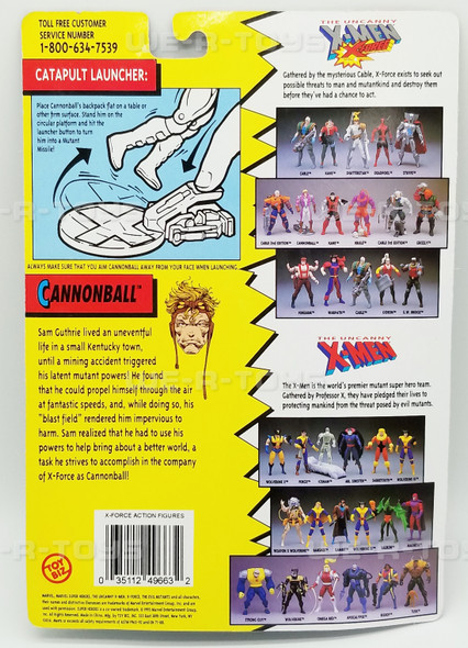 Marvel Comics X-Men X-Force Cannonball Action Figure 1993 ToyBiz No. 4966 NRFP 2