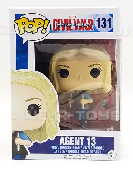 Marvel Avengers Agent 13 Vinyl Bobble-Head Civil War Funko Pop #131 NRFB