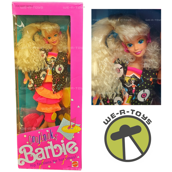 Barbie Cool Looks Doll - Hip Fashion For Hot Times! 1990 Mattel 5947 NRFB