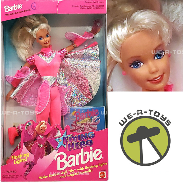 Flying Hero with Lights & Sounds Barbie Doll 1995 Mattel 14030 NRFB