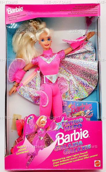 1995 Flying Hero Barbie Doll with Lights & Sounds Mattel 14030