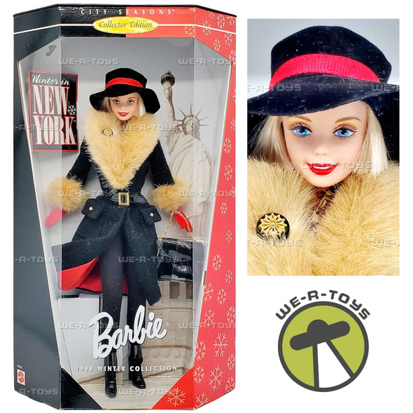 Winter in New York Barbie City Seasons Collector Edition Doll 1997 Mattel 19429