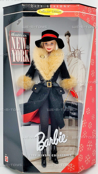 Winter in New York Barbie City Seasons Collector Edition Doll 1997 Mattel 19429