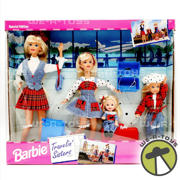 Barbie Travelin' Sisters Playset with Skipper Kelly and Stacie 1995 Mattel 14073