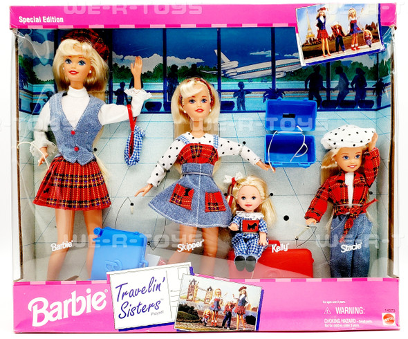 Barbie Travelin' Sisters Playset with Skipper Kelly and Stacie 1995 Mattel 14073