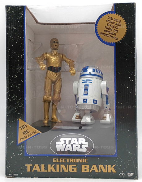 Star Wars Electronic Talking Bank C3PO & R2-D2 Thinkway 1995 Item#13902