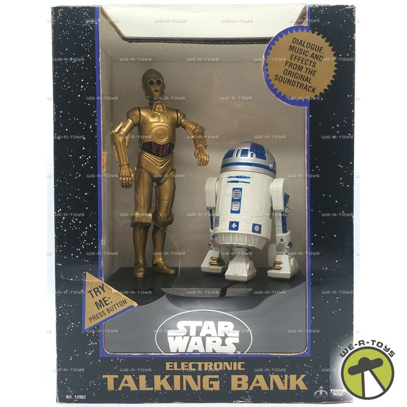 Star Wars C3PO & R2-D2 Electronic Talking Bank 1995 Thinkway #13902