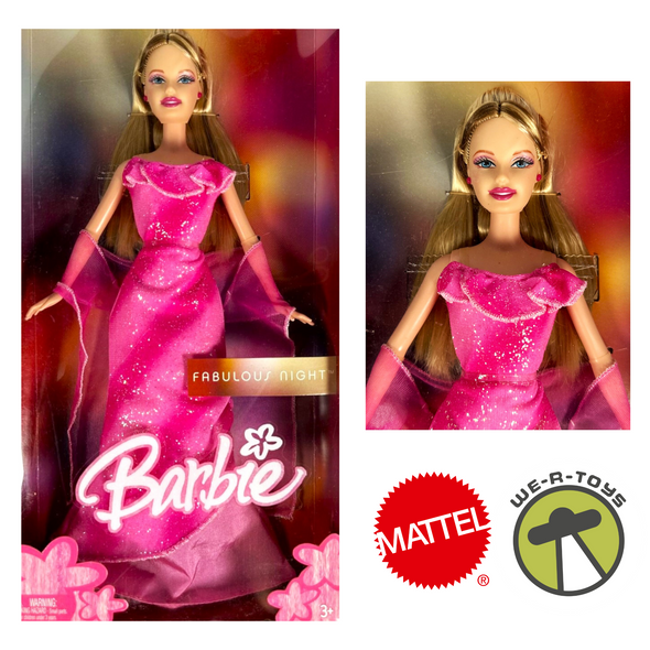 Barbie Fabulous Night Pink Gown Doll 2005 Mattel H8572