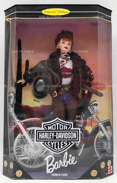 Harley Davidson Motor Cycles Barbie Doll Redhead 20441 Mattel 1998 Collector Ed.