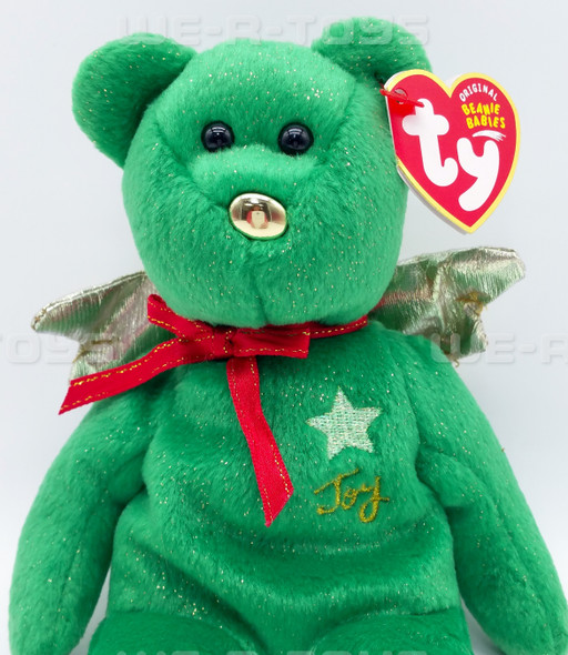 Ty Beanie Baby Gift the Green Joy Angel Bear 8 inch Plush Hallmark Exclusive NEW