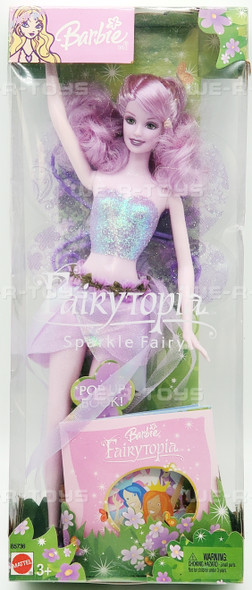 Barbie Fairytopia Lavender Sparkle Fairy Doll with Pop-Up Book 2003 Mattel B5736