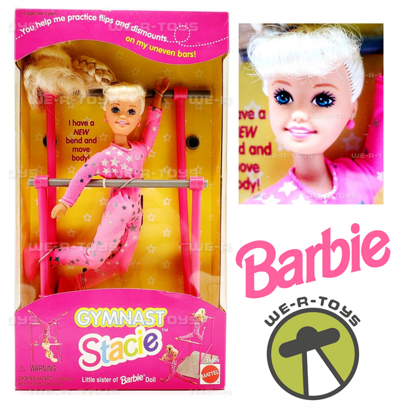 Gymnast Stacie Doll Little Sister of Barbie Doll Mattel 1995 #14609