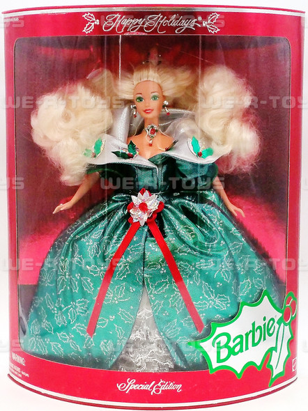 1995 Happy Holidays African American Special Edition Barbie Doll 