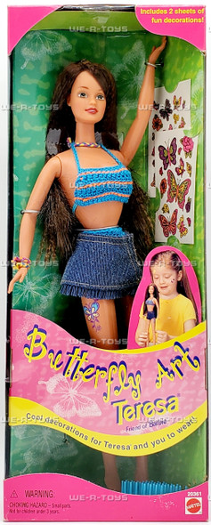 Barbie Butterfly Art Teresa Doll 1998 Mattel 20361