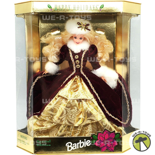 1996 Happy Holidays Barbie Doll Mattel 15646