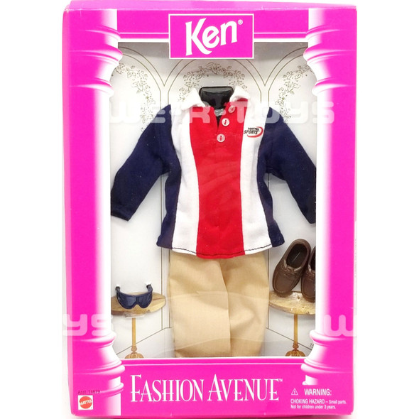 Barbie Fashion Avenue #14679 Ken Fashions Outfit Striped Collar Shirt NRFB